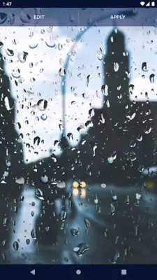 Rain Water Live Wallpaper android App screenshot 2