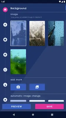 Rain Water Live Wallpaper android App screenshot 6